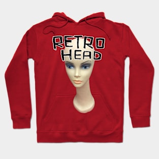 Retro Head Doll Head for Vintage Lover Hoodie